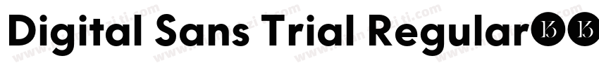 Digital Sans Trial Regular字体转换